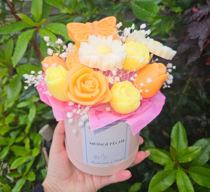 Bouquet Monoï pêche