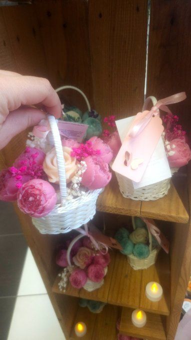 Panier fondants parfumés fraise des bois