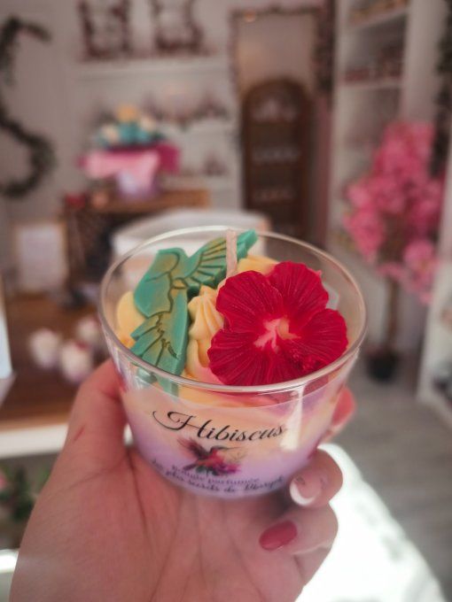 Bougie Hibiscus 