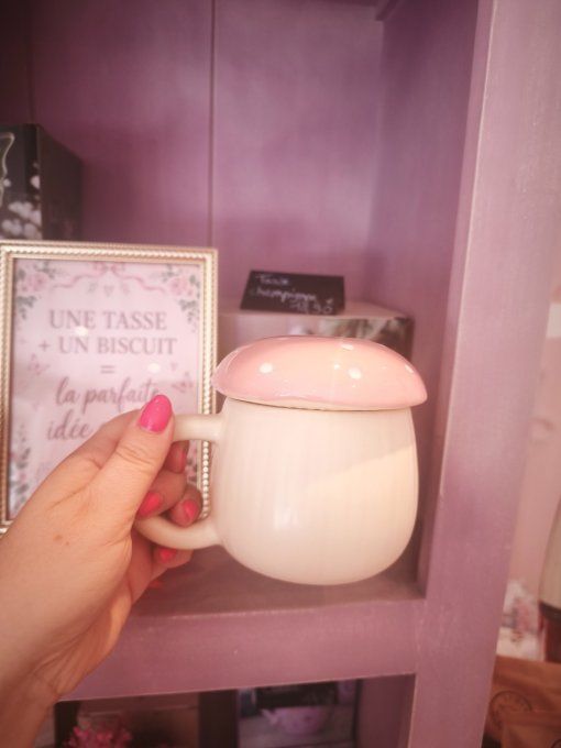Tasse champignon rose